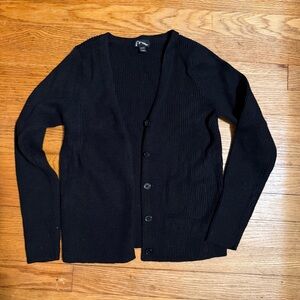 Art Class Men's Black Cardigan Sweater